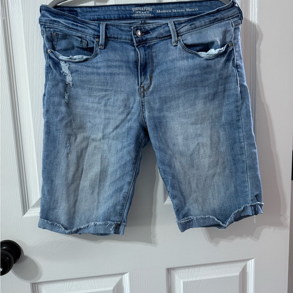 Signature by Levi Strauss Blue Denim Shorts